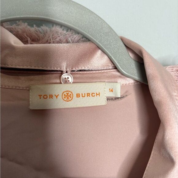 Tory Burch Frayed Toe Neck Blouse - Picture 4 of 5